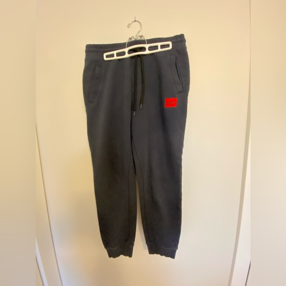 Heavy weight Hugo Boss navy sweatpants size medium